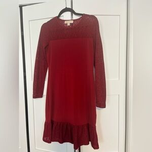 Michael Kors Red Lace Dress